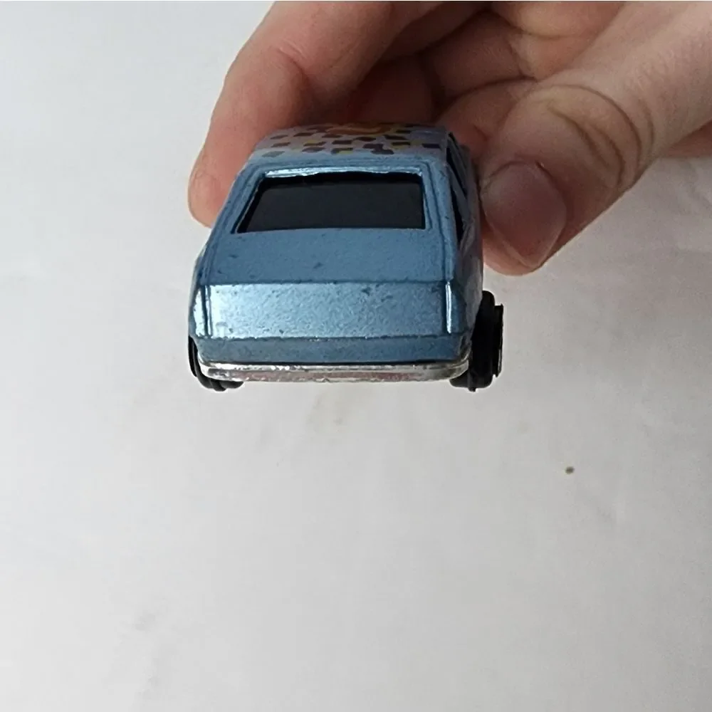 Unbranded Blue Checked Flag #1 Die Cast Fast Race Toyota Toy Car